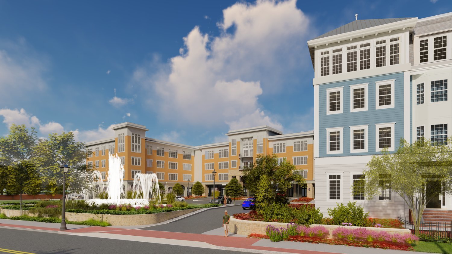 A rendering of the proposed apartment complex coming to 1700 Union Boulevard in Bay Shore. Suffolk County officials agreed to allocate $2.5 million to developer Tritec to construct the affordable housing portion of the complex.